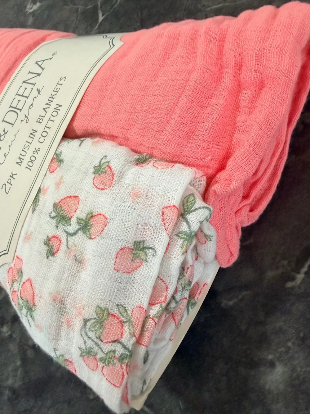 Kyle & Deena baby girl muslin swaddle blankets - Picture 8 of 8